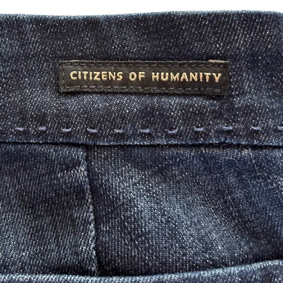 Citizens of Humanity Faye Flare Jeans Women’s 27 Dark Wash Stretch Low Waist - Picture 3 of 6